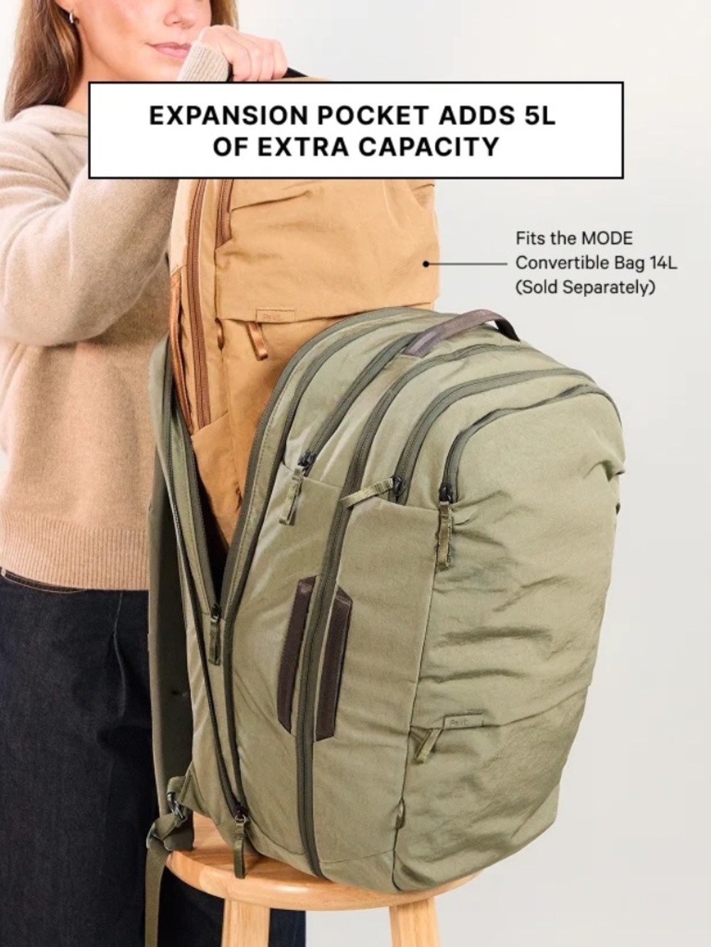Pakt One Travel Backpack 35-40L, v3.1 - Picture 6 of 11